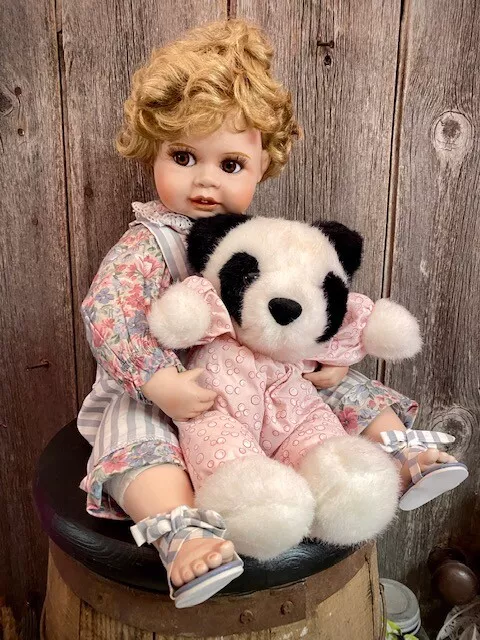 Hamilton Heritage Doll Samantha w/bear. No certificate or tiny tag.