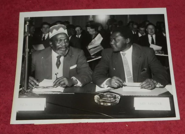 1962 Press Photo Kenya African National Union Chairman Jomo Kenyatta & Tom Mboya