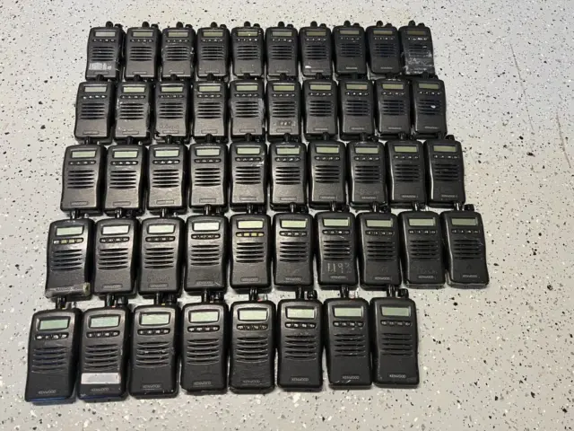 Lot of FORTY EIGHT (48) Kenwood TK-2140-1 VHF Two-Way Radio Transceivers - AS/IS