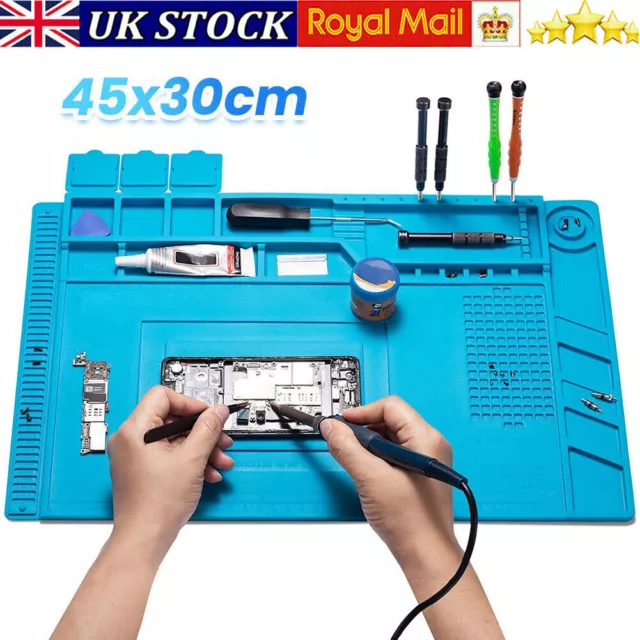 Soldering Matt Phone Repair Mat Maintenance Station Magnetic Heat Insulation UK