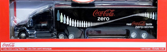 Camion Peterbilt Coca-Cola Zero échelle 1/64 – Motor City Classics, Noir, Diecast