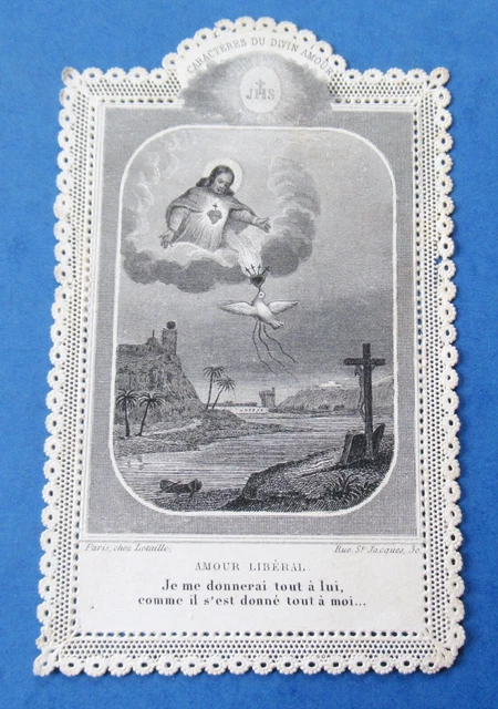 image pieuse canivet dentelle a volet la vie de la foi letaille pl garde 84