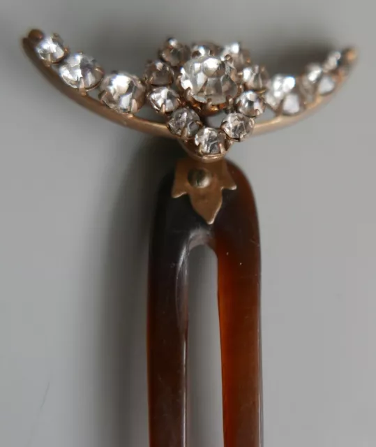 Pretty Victorian/Edwardian Diamante Hair Comb/Pin