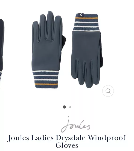 Joules Ladies Drysdale Windproof Gloves Size S/M