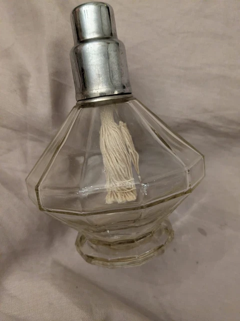 Lampe Berger Verre Torsadé Des Années 1970 - Occasion, Fonctionnelle, Design Rétro