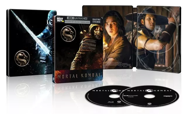 Mortal Kombat (2021) 4K Sold-Out Best Buy Exclusive Steelbook (4K+Blu-ray)