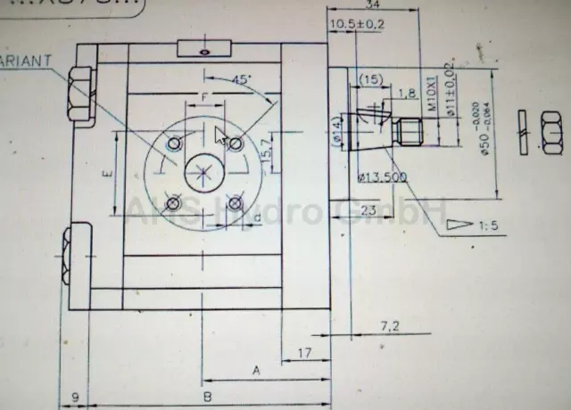 Hydraulikpumpe Fendt 1D, 1E, 1Z, Fix 2E, F231GT HY/ZCS11L4 HY/ZFR1/16L2 HY/ZFR1/ 3