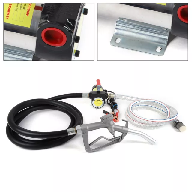 12V DC Electric Fuel Transfer Pump Diesel Kerosene Oil Commercial Auto 50L/min