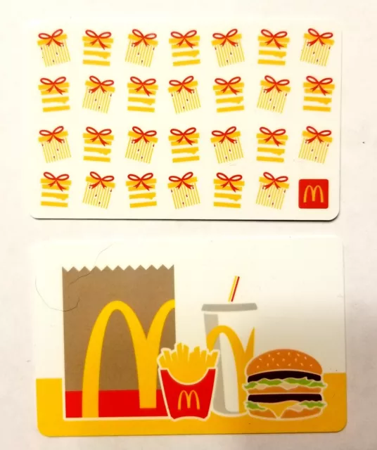 MCDONALD'S GIFT CARDS - Lot Of 2- Collectible No Value