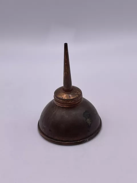 Antique Vintage Miniature Thumb Pump Oil Can Shadowbox Display Tiny Decor