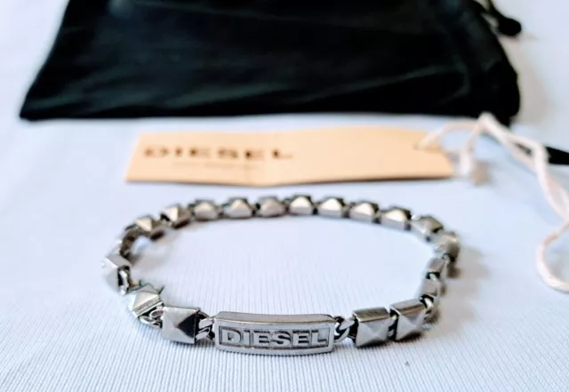 Diesel Mens Stainless Steel Bracelet