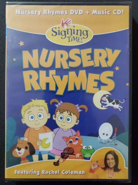 SIGNING TIME: NURSERY Rhymes (DVD/CD, 2017) Rachel Coleman NEW SEALED ...