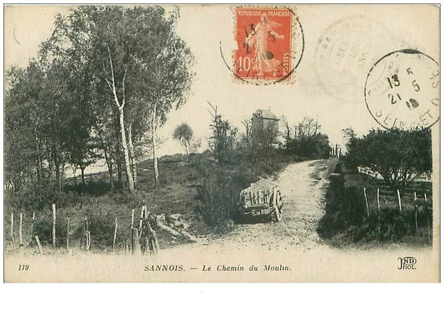 95.SANNOIS.n°16086.LE CHEMIN DU MOULIN