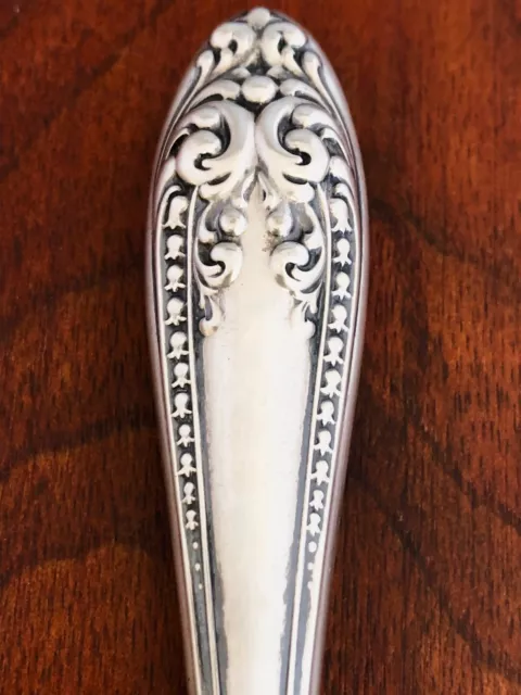 - American Sterling Silver Handled Button Hook Victorian Rococo No Monogram