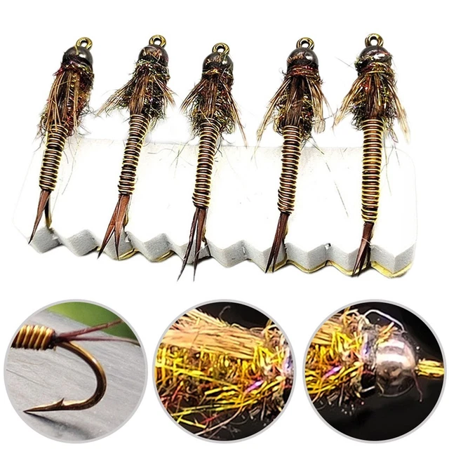 SINKABLE FLY FISHING Hook Nymph Lure Bait for Trout Bass Grayling