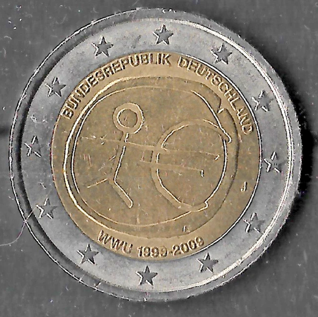 2 Euro Bundesrepublik Deutschland Wwu 1999 Bis 2009 Wert 2 EURO MÜNZE STRICHMÄNNCHEN WWU 1999-2009 J- BUNDESREPUBLIK DEUTSCHLAND