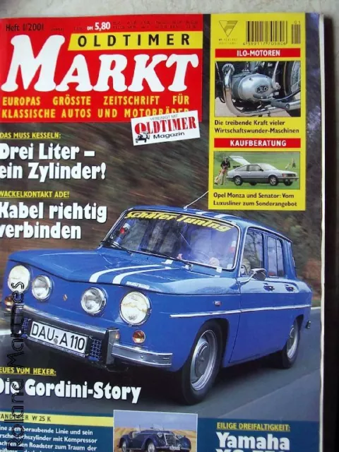Oldtimer Markt 1-01+Opel Monza & Senator+Gordini+Yamaha Xs+Ilo+Wanderer W 25+Bsa