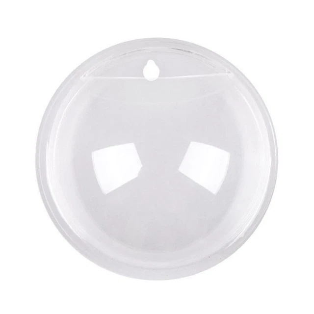 Clear Wall Mounted Fish Bowl Aquarium Plant Tank Beta Goldfish Hanger Decoration 6