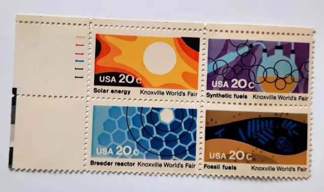 US Plate Block  Stamps #2006-09  1982 KNOXVILLE WORLD'S FAIR 20c   MNH bud87