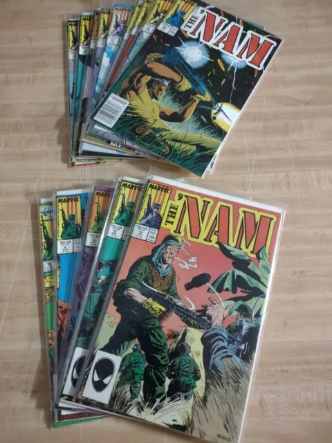 The Nam 1987 Marvel 17 Issues Comic Book Lot NM 28 26 25 23 21 19-9 4 High Grade
