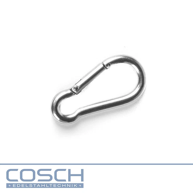Acier Inox Mousqueton pour Drahtseilsystem Ø 4, 5, 6, 8 MM