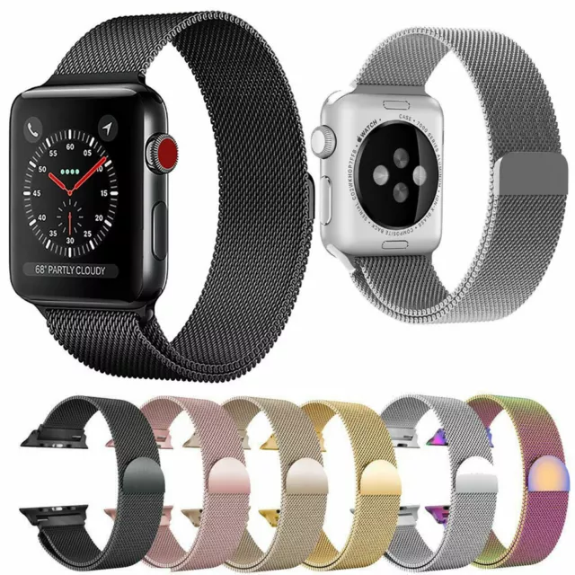 Apple Watch Strap Series 8 7 6 SE 5 4 38/40/42/44mm Magnetic Milanese Loop Band