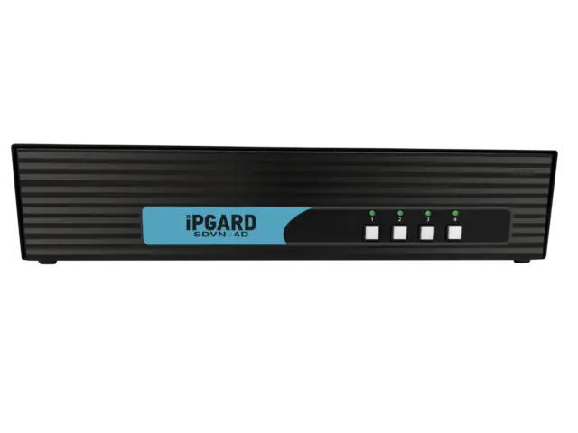 NEW IPGARD SDVN-4D Secure 4 PORTS DVI-I KVM Switch Support 4K with Audio USB