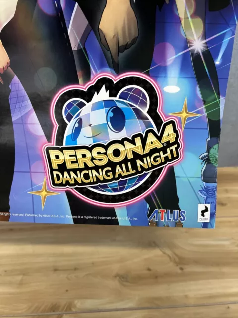 PERSONA 4 DANCING All Night ORIGINAL In Store Promo Poster 24x28 ...