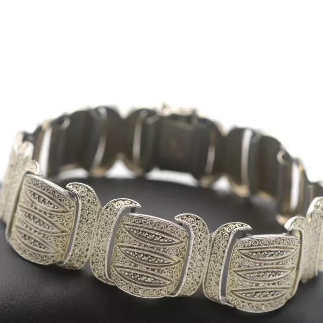 Theodor Fahrner Silber Armband 925 Markasit Edelstein Silberarmband Wert 1100,-