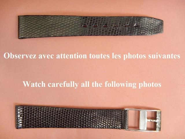Bracelet De Montre Vintage Années 70 – Cobra – Or Jaune – 16mm – Neuf De Stock