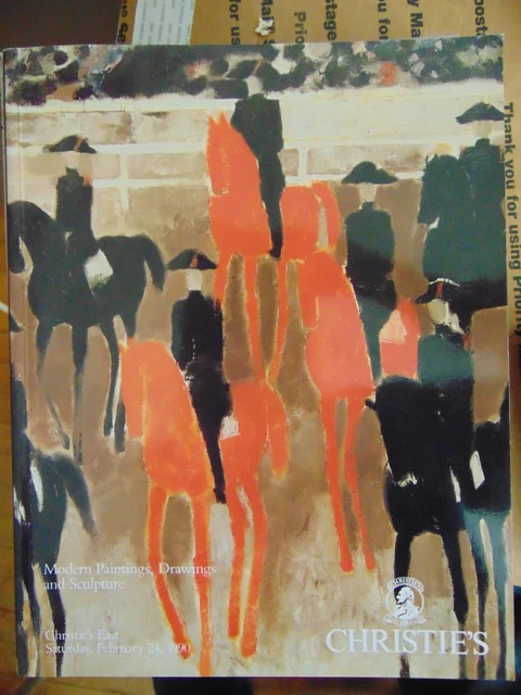 CHRISTIE'S Modern Paintings Drawings Sculpture auction catalog 2/24/1990