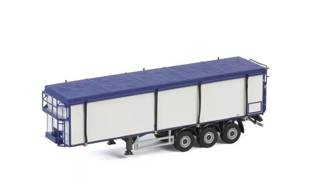 WSI 1:50 Modelle White Line Volumen trailer 3-axle Truck Diecast