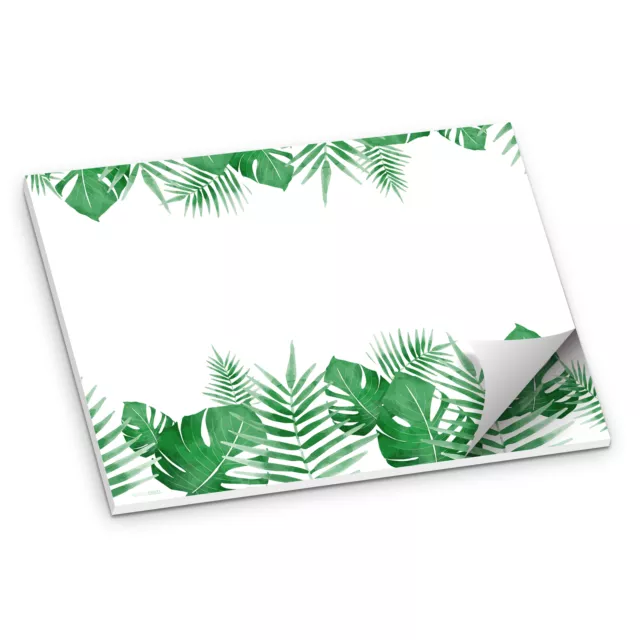 itenga Schreibtischunterlage Tischset Blätter Dschungel grün DIN A3 50 Blatt