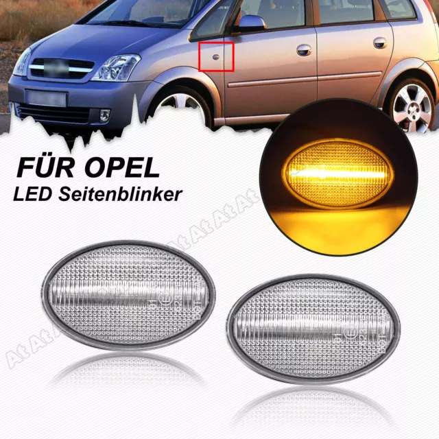 2 FRECCE LATERALI LED per Opel Astra F Corsa B Corsa C Meriva