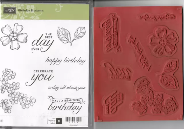 STAMPIN` UP Stempelset BIRTHDAY BLOSSOMS / Geburtstagsblumen