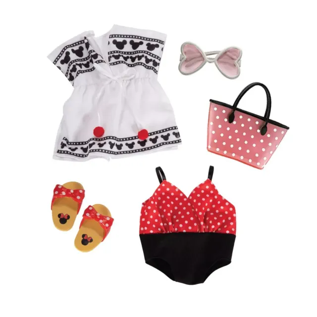 Disney ILY 4ever 18" Minnie mouse Inspired Fashion Pack  Swimsuit /cover up