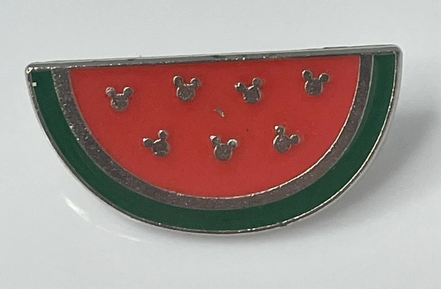 Disney WDW Watermelon Fruit Hidden Mickey Cast Pin Trading