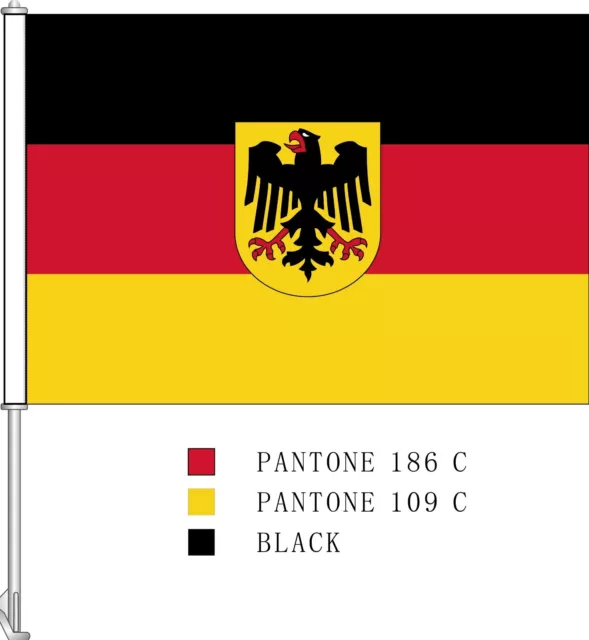 World Cup Germany With Eagle Car Flag Premium Flag Pole