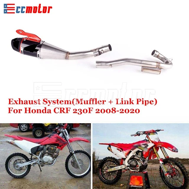 Slip on Exhaust Muffler Silencer Connector Link Pipe for Honda CFR230F 2008-2020