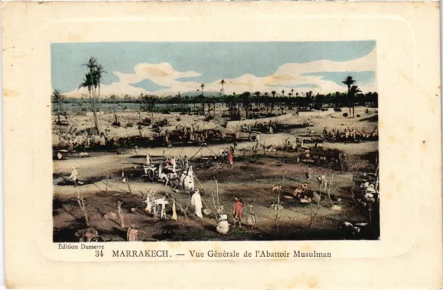 CPA AK MAROC MARRAKECH - Vue gnerale de l'abattoir (114751)