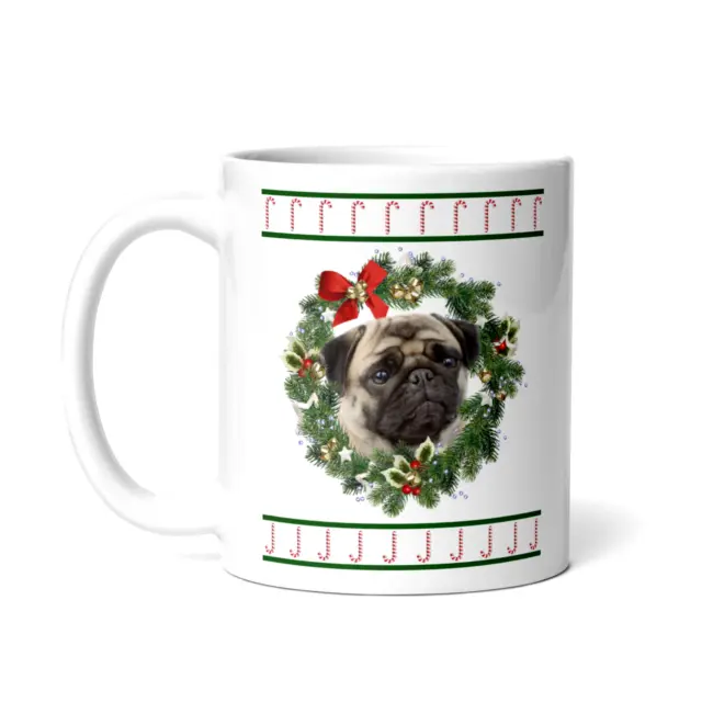 Mops Tasse - Mug - Frohe Weihnachten - Merry Christmas - Geschenk