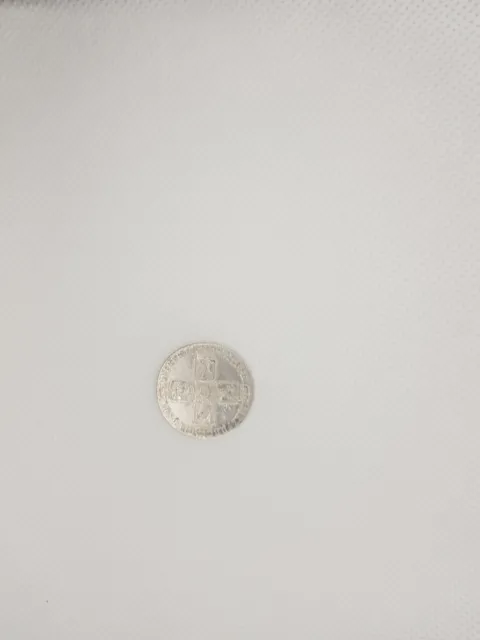 1758 George II Silver Sixpence Coin