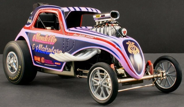 1/18 Altered Dragster Striped "Mondello and Mastsubara" 1/18 Diecast Model Car b