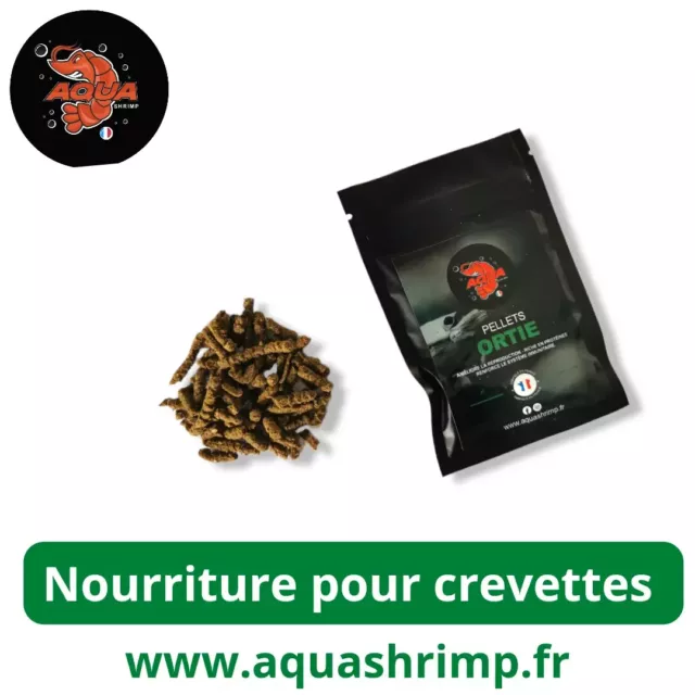 PELLETS ORTIE NOURRITURE pour crevettes aquarium EUR 2,50 - PicClick FR