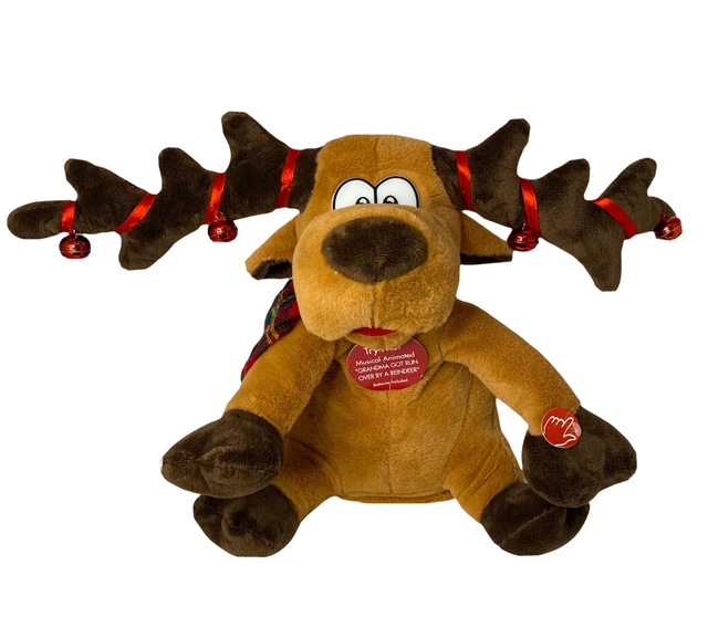 DAN DEE GRANDMA Got Run Over by a Reindeer Plush Stuffed Toy Jingle