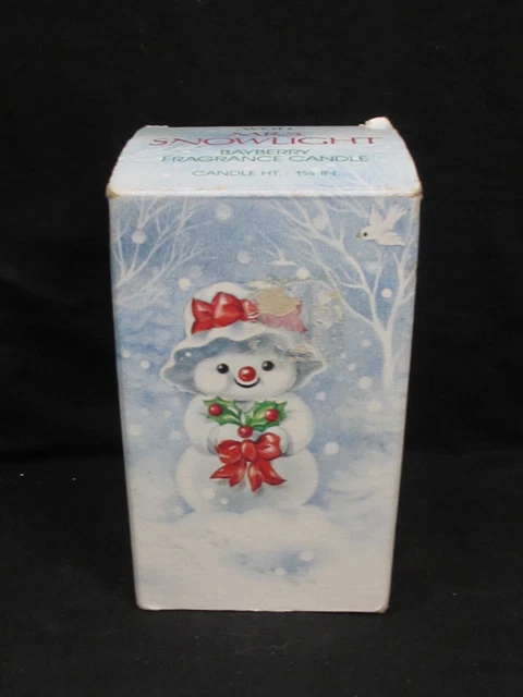 Vintage Avon Mrs. Snowlight Bayberry Fragrance Candle