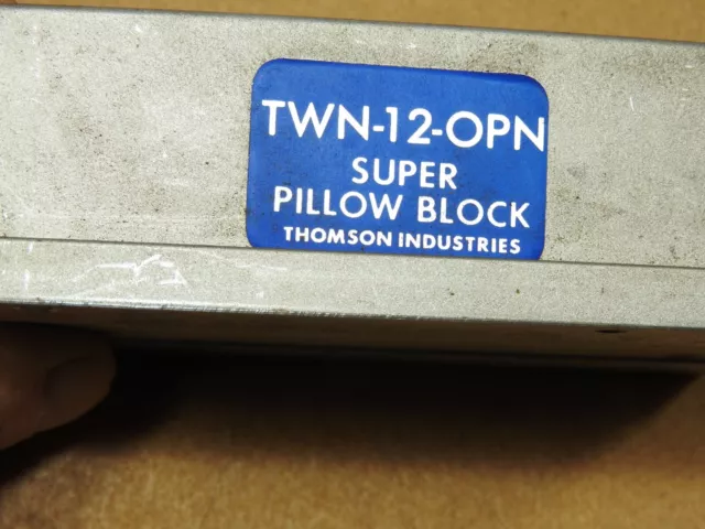 Thomson Super Pillow Block TWN 12 OPN  Linear Bearing - USED