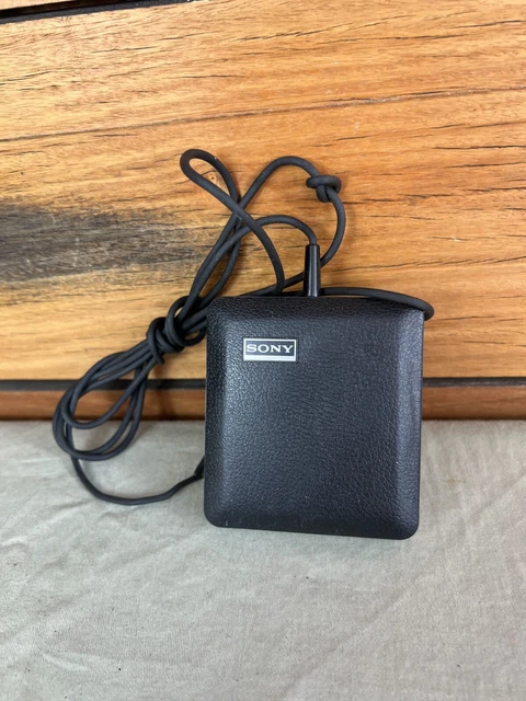 Vintage Sony DE-15 Black Wired Portable Pillow Style Speaker with Cord