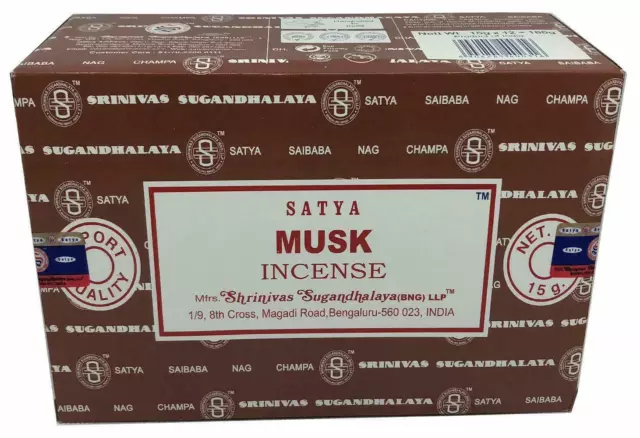 Satya Sai Baba Varillas de Incienso Nag Champa-Musk Agarbatti Palos De India