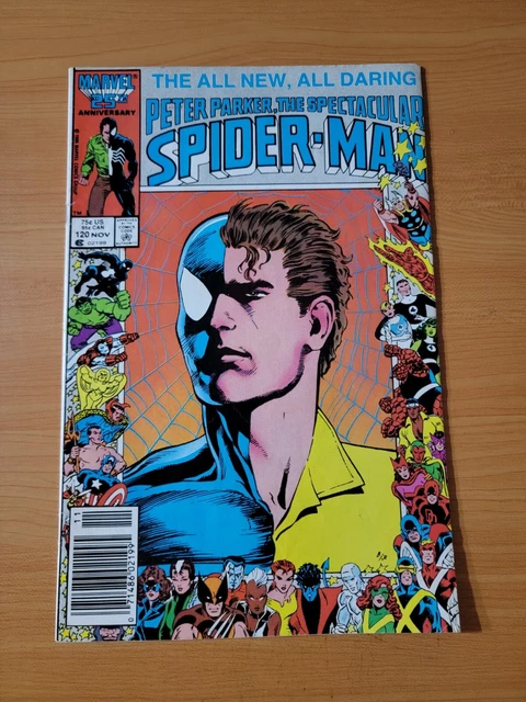Spectacular Spider-Man #120 Newsstand Variant ~ VF - NEAR MINT NM ~ 1986 Marvel